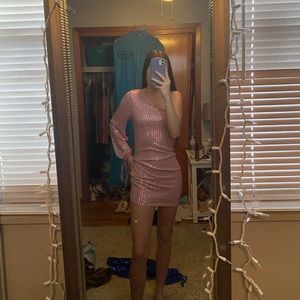 pink sparkly dress. BRAND NEW NEVER WORN.